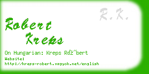 robert kreps business card